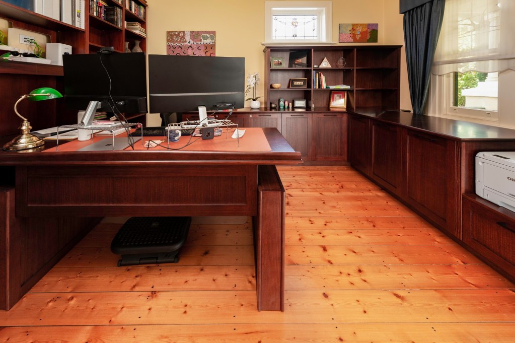 Custom executive traditional style desk and storage