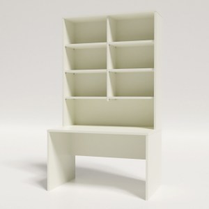Desk 1200 x 750 With Hutch 2100H no doors 12