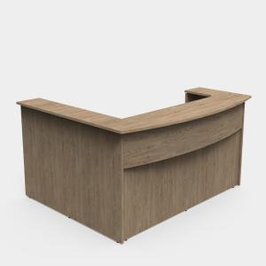 Bow Front Reception Desk