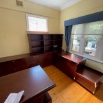 Traditional Style Height Adjustable Desk with Storage