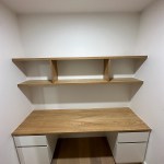 Custom fitted desk