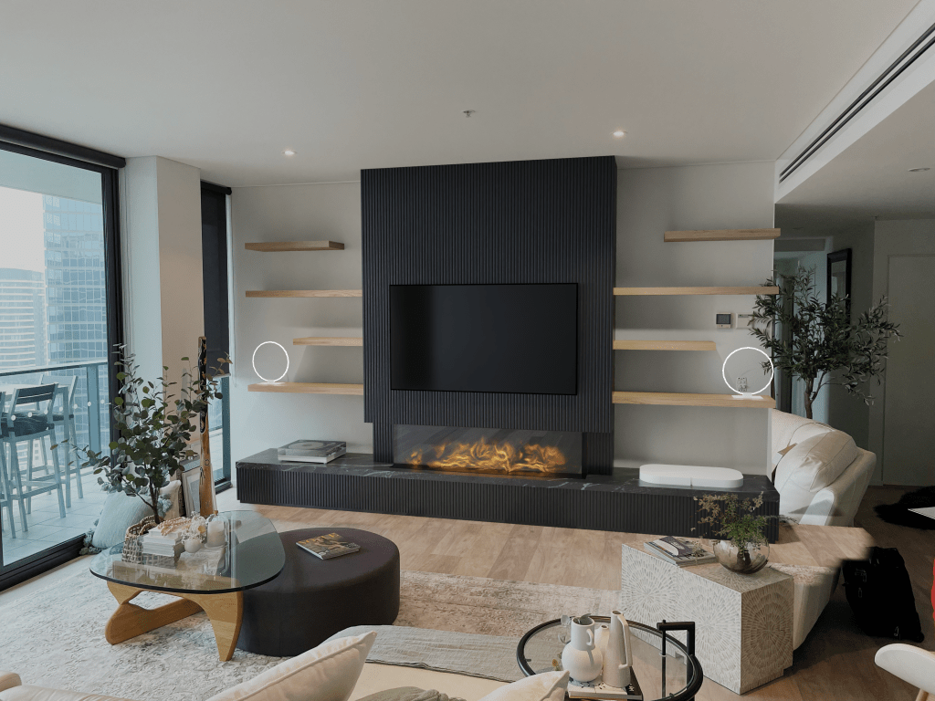 Render fireplace unit