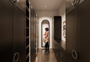 Walk in Robe Black Stained American Oak