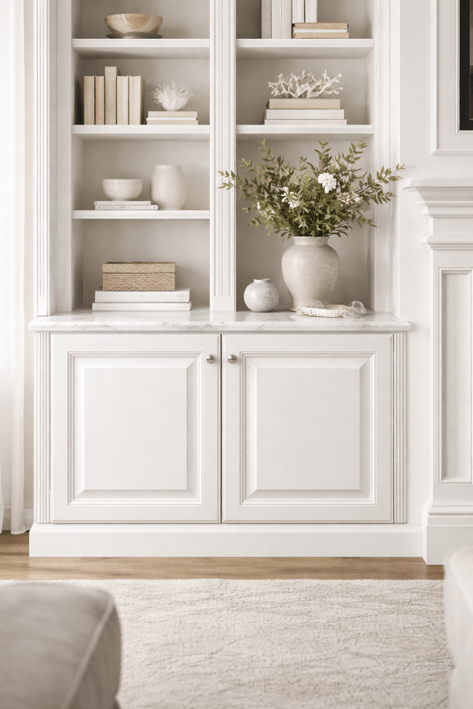 Rasied door profile bookcase