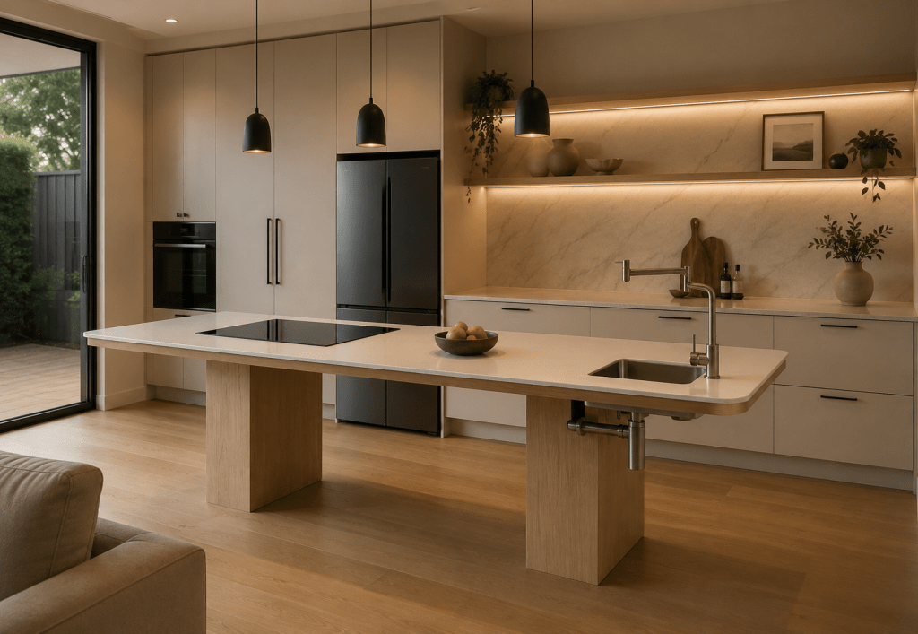 Height Adjustable Island Bench Accessible Kitchens